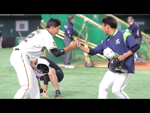 田口麗斗一塁側の巨人ファンへ最後の挨拶。