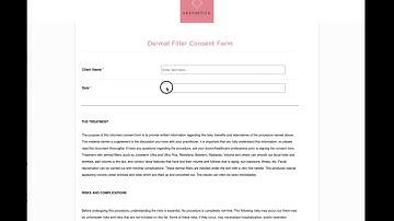 Dermal Filler Consent Form Template
