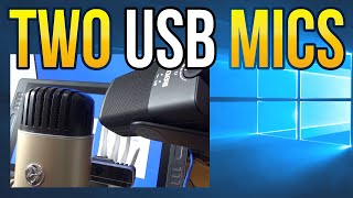Record two USB Microphones at the same time to separate tracks in Windows
