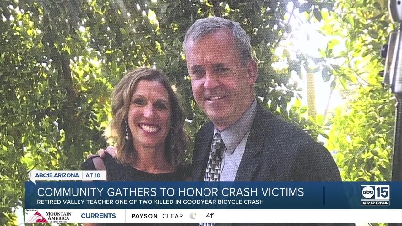 Goodyear community gathers to remember friend killed in cycling crash ...