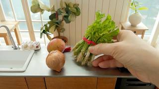 열무김치를 미니어처요리로 만들기 Making Korean Kimchi Miniature Food