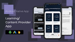 Make your own Learning app using Android and Firebase | Android Learning App | Content Provider app screenshot 5