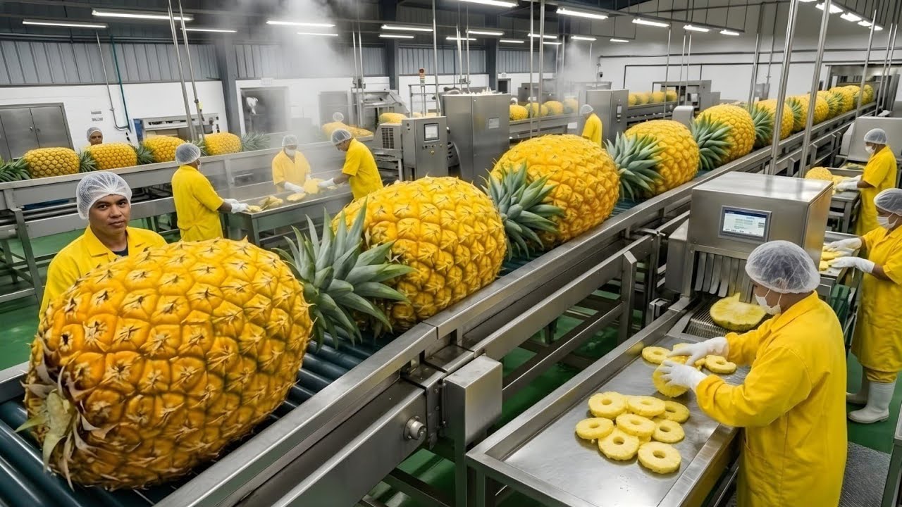 Inside the Factory: How Premium Sweet Dried Pineapple Rings Are Made | Full Manufacturing Process