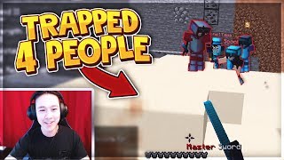 (FACECAM) TRAPPED 4 PEOPLE! - LIVING IN AREA 51 (3) | Minecraft HCF