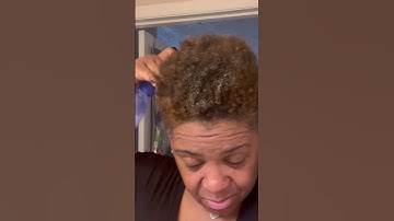 Style your TWA with a sponge|4C hair #shorts #twa #natural #4C