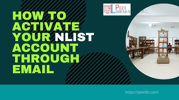 How to activate your Nlist account through Email