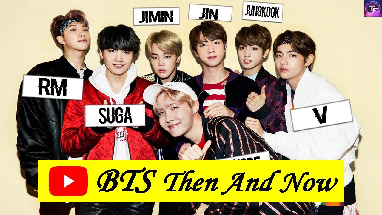 Тест на имена бтс. BTS then & Now. BTS real name. BTS members then and Now.