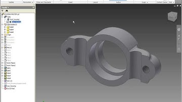 LEARNING AUTODESK INVENTOR WITH A SIMPLE PROJECT- MODELING THE HOUSING - PART 2/2