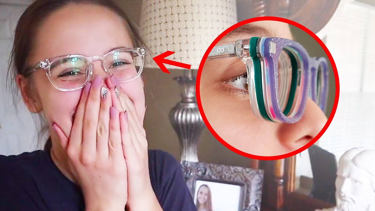 She can see again...