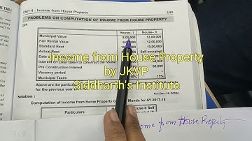 Income from house property assessment year 2019-20