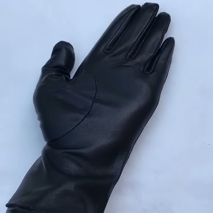 Кожаные перчатки goatskin, женские тонкие с сенсорным экраном, прямые ...