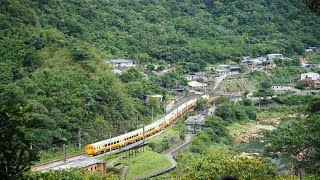 【4K】2018/06-自強號EMU100型試運轉8108次,猴硐南通過.