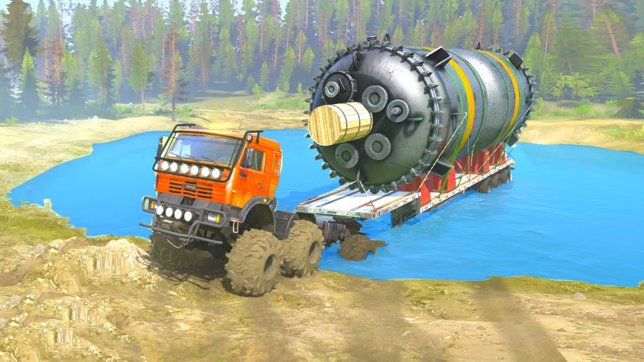 Truck FALLING While Transporting Oversized Cargo