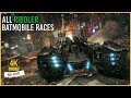 Batman Arkham Knight - All Riddler Batmobile Race Tracks (4K 60FPS)