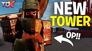 NEW Slammer Tower is CONFIRMED.. The FIRST Melee Tower..  | Roblox Tower Defense X