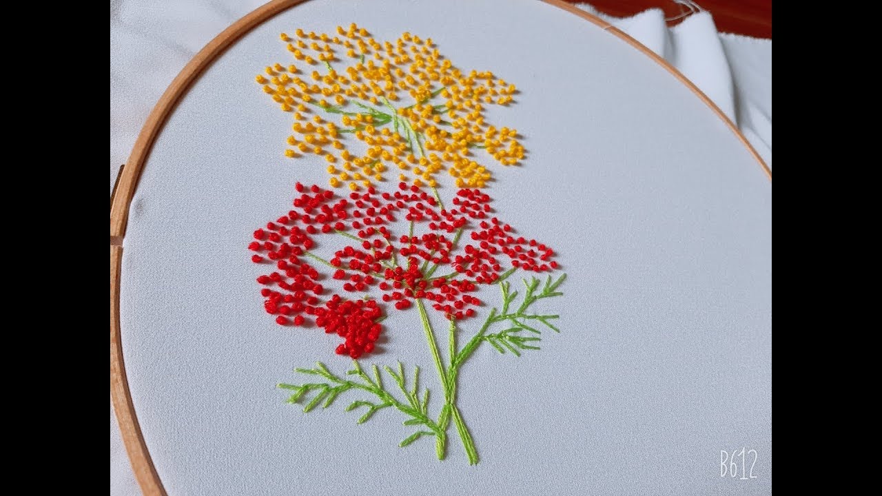 How To Embroider Beautiful Flowers. Thêu Hoa Bằng Tay Đơn Giản Mà Đẹp. -  Youtube