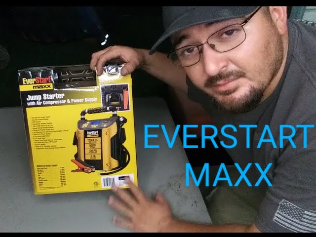 Everstart Maxx 800 amp jump start with air compressor review 