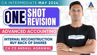 CA Inter May'24 | Adv. Accounts | OneShot Revision - Internal Reconstruction | CA CS Anshul Agrawal