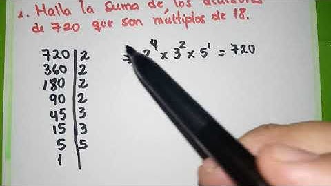 Suma de divisores / 1ro secundaria / Aritmética