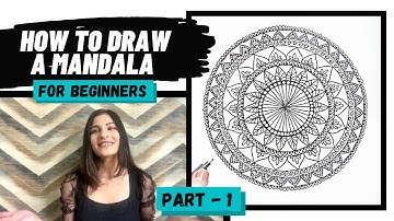 How to draw MANDALA ART for beginners| Basic Patterns | IDLEDOODLE | Part - 1