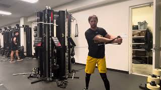 Keiser/Cable Woodchop + Eccentric