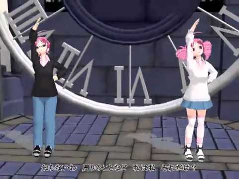 【MMDカス子】重音テトとテッドでBadApple!!カバー