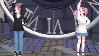 【MMDカス子】重音テトとテッドでBadApple!!カバー