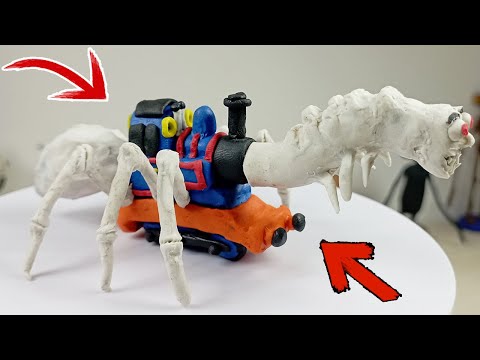 Making Cursed Thomas the Train with clay 🕷 Cursed Thomas the Train Thomas.exe
