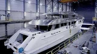 YN17255 55m Fast Displacement joining hull and superstructure