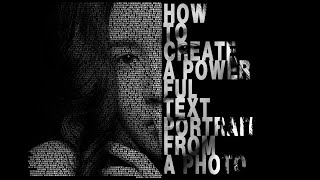Photoshop Tutorial: Text Portrait Poster