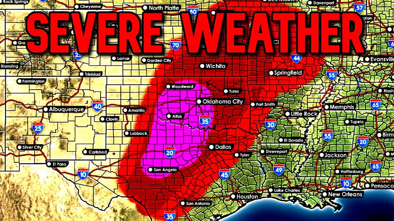 Multi Day Severe Weather Outbreak Possible - YouTube