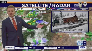 Storms and snow around Oregon