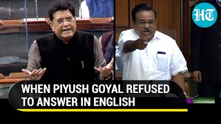 'Only Hindi...': Why Piyush Goyal's refusal to answer question in English angered Tamil MPs