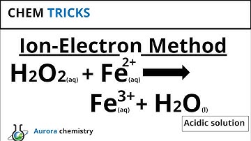 Balance H2O2 + Fe2+ = Fe3+ + H2O || REDOX || Ion electron method