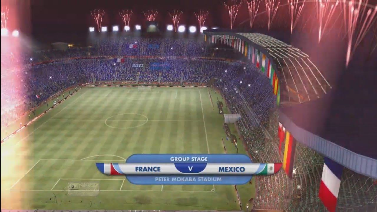 2010 FIFA World Cup Match 20 - France v Mexico / Gameplay PlayStation 3 (PS3)