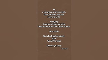 bts is back 2025 (lyrics)  #btsisback2025Lyrics #bts #btsisback2025fullLyrics
