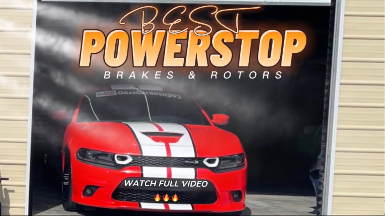 POWERSTOP BRAKE AND ROTORS INSTALLED ON 392 SCATPACK (WOW)