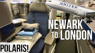 POLARIS | United's Business Class from Newark to London on the 767300