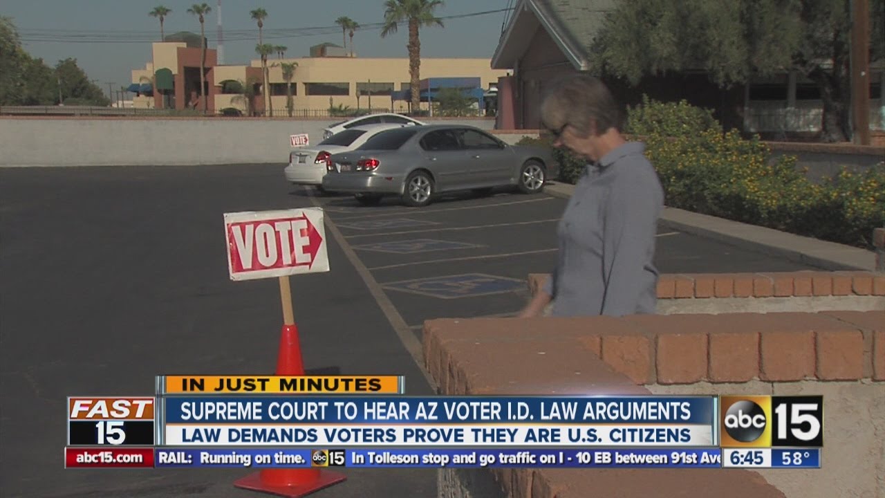 Supreme Court to hear Arizona voter identification law arguments - YouTube