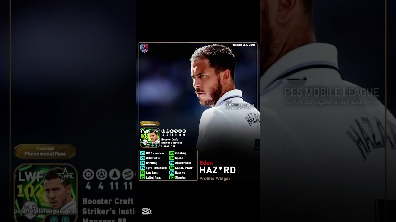 EDEN HAZARD 102 DAILY GAME REWARD 