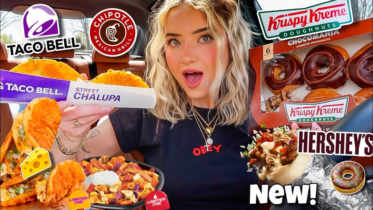 Eating ALL NEW FAST FOOD RELEASES For 24 HOURS!!
