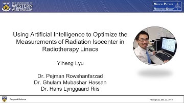 Yiheng Lyu, The University of Western Australia, Medical Physics Postgraduate, Proposal Defense