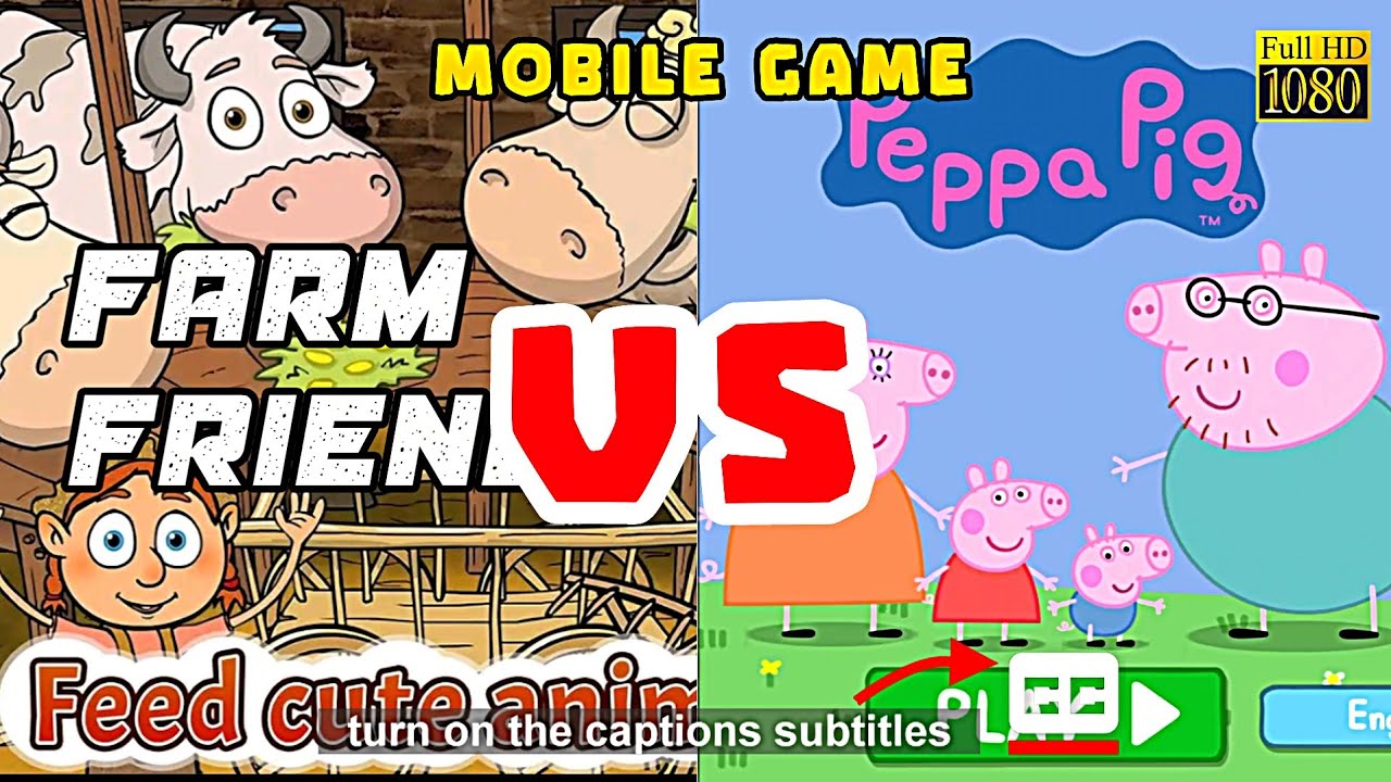FARM FRIENDS vs PEPPA PIG POLLY PARROT | Games Free