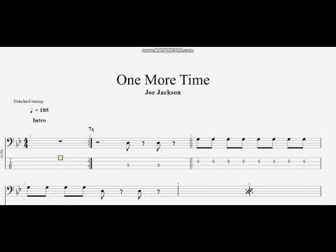 Joe Jackson - One More Time (bass tab)