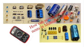 How can find component in the multisim ? simple project