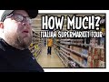 Grocery shopping in rome italy full supermarket tour in rome