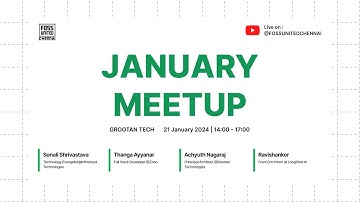 FOSS meetup Chennai Jan 2024