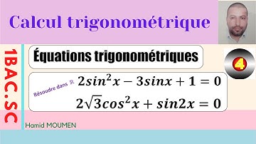 1Bac||Équations trigonométriques (Exercices corrigés avec rappels du cours)