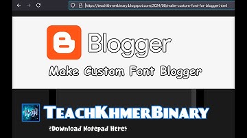 Custom blogger font