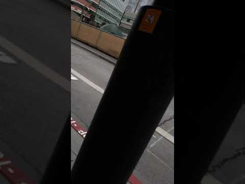 San Francisco Muni trolley bus poles automatically fails to connect to wires using pans